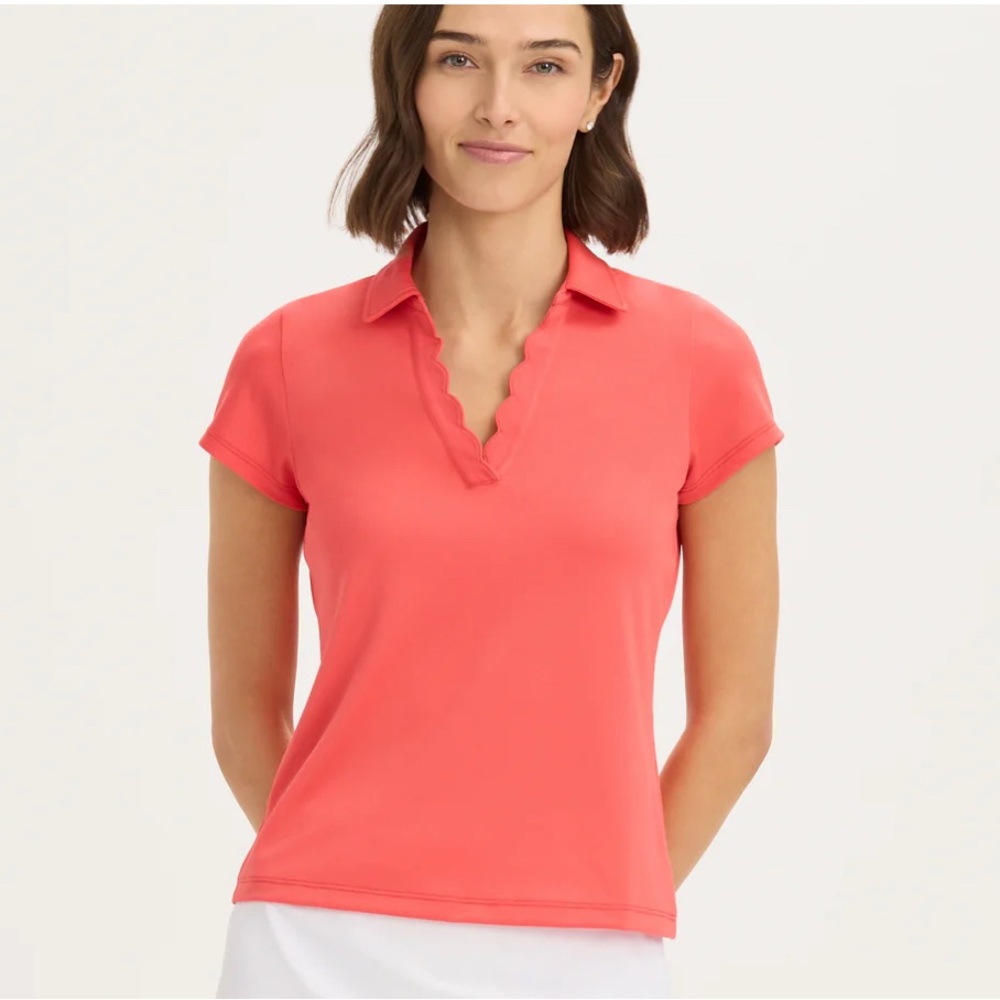 Cayenne red performance Polo Shirt size large